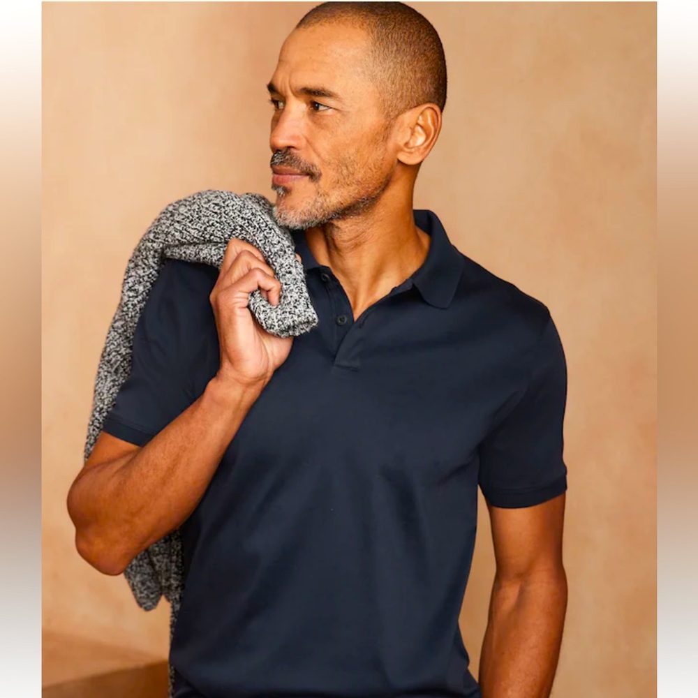 NWOT Men’s Banana Republic  Cotton Luxe Touch Polo | Size L